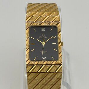 Vintage Elgin Gold Tank-Style Men's Watch FM522-017